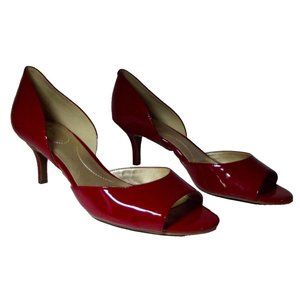 Bandolino Red Peep Toe Heels